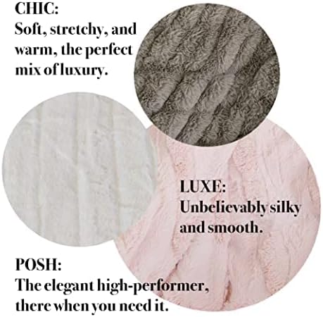 Minky Designs Jaguar Black Minky Blanket – Ultra Soft Faux Fur Throw Blanket for Couch, Bed & Home – Fluffy, Warm & Luxurious – Chic Collection (X-Large, 60x84)