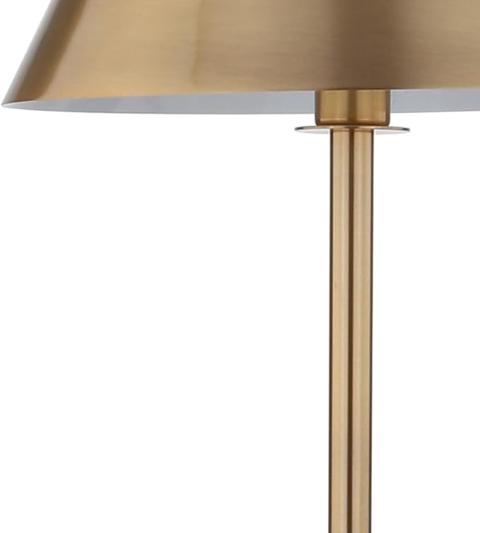 JONATHAN Y JYL6005B Roxy 60" Metal LED Floor Lamp Contemporary,Transitional for Bedrooms, Living Room, Office, Reading, BrushedBrass, Brass Gold
