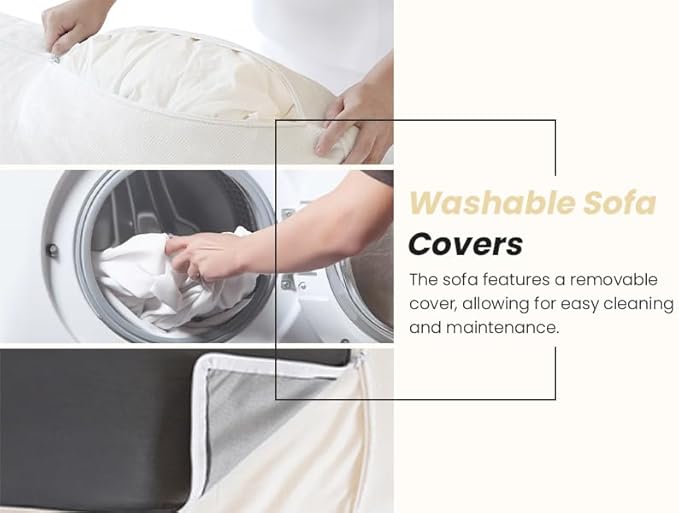 Cloud Couch for LivingRoom,153" U Shaped Modular Sectional Couch with Storage Ottoman,Down Filled 7 Seater Convertible Sleeper Sofa Bed Oversized Furniture,White