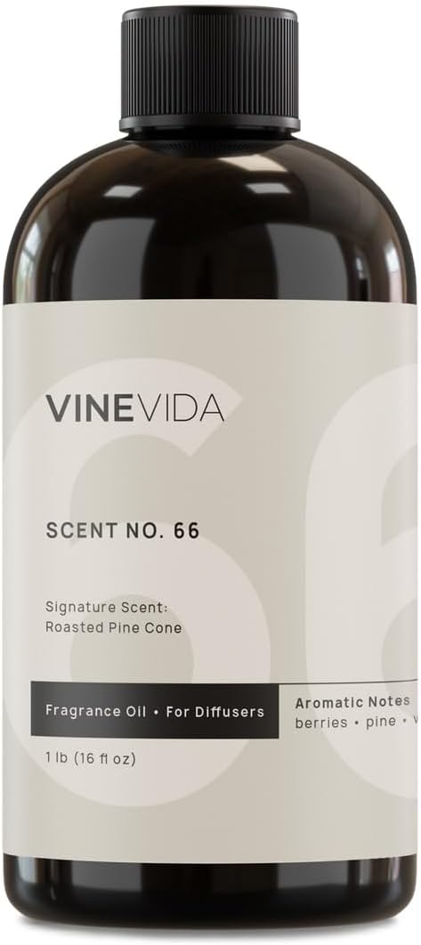 VINEVIDA [16 Fl Oz] Roasted Pine Cone Fragrance Oil for Cold Air Diffusers, Essential Oils for Diffuser Oil Refill & Air Freshener Room Spray