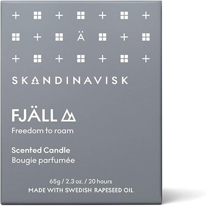 Skandinavisk FJÄLL 'Highland' Mini Scented Candle. Fragrance Notes: Heather and Thyme, Ground Berries and Leaf Sap. 2.3 oz.