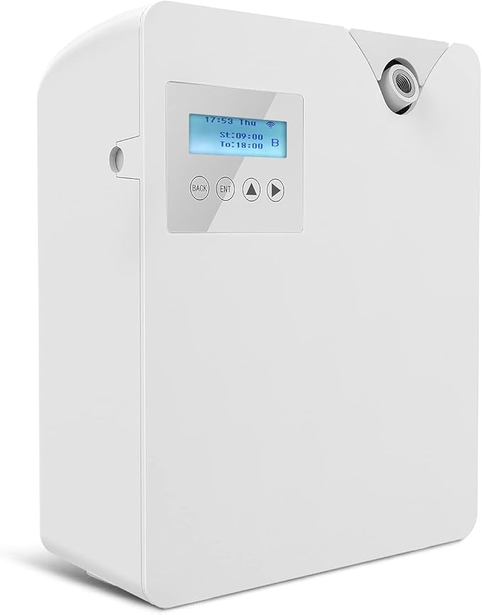 Smart Scent Air Machine for Home, Bluetooth & WiFi Hotel Scent Diffuser with Cold Air Tech, 300ML Waterless Essential Oil HVAC Scent Diffuser for Large Room, Office(White)