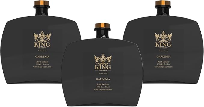 Reed Diffuser & Oil Diffuser Sticks, Aromatherapy, Home & Kitchen Décor,Fragrance and Gifts - Pack of 3 (Gardenia)