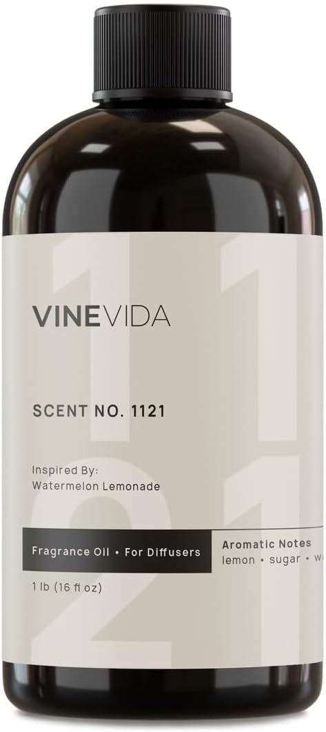 VINEVIDA [16 Fl Oz] Watermelon Lemonade Fragrance Oil for Cold Air Diffusers, Essential Oils for Diffuser Oil Refill & Air Freshener Room Spray