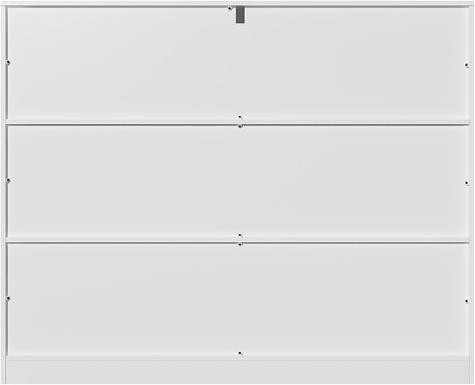 10-Cube Wooden Bookshelf with Base,3-Tier Freestanding Open Storage Organizer,Multi-Functional Bookcase for Living Room,Bedroom,Study and Office (White, 10-Cube)