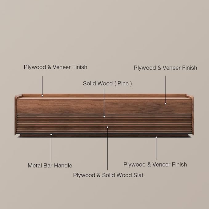 POVISON Fully-Assembled Mid Century Modern TV Stand, 78.74" Wood Media Console with Adjustable LED Light, Entertainment Center with Storage for Living Room