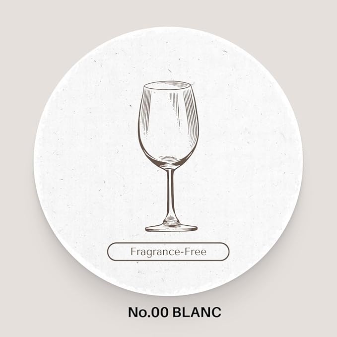 MODERATO Los Angeles No.00 Blanc – Luxury Unscented Candle, Ideal for Dinner & Meditation, Natural Coconut Wax, Crystal Clear Glass -8.5oz