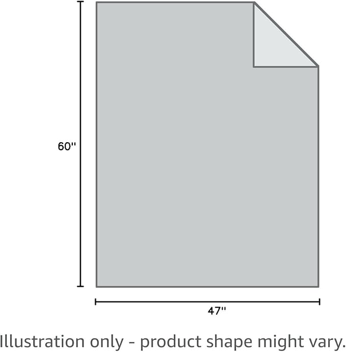 Bare Home Faux Fur Throw Blanket - Ultra-Soft Luxurious - Cozy Warm Blanket for Couch, Sofa, Chair, Bed - Fuzzy Fluffy Super Soft - Decorative Bed Blanket, 60x47 inches (Variegated Grey)