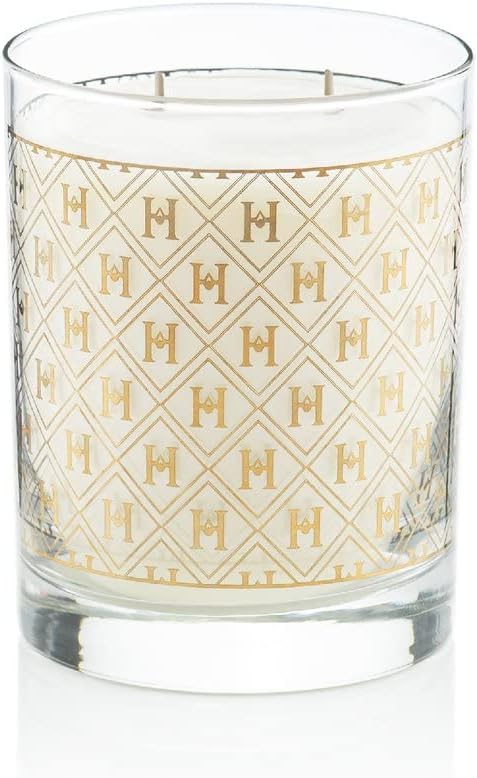 Harlem Candle Co. - Luxury Candle Gold 22K Speakeasy - 11 oz Glass Jar, Double Wick, Soy Wax, Gift Box, Palo Santo, Pimento Berry, Incense, Dark Chocolate, 80 Hour Burn