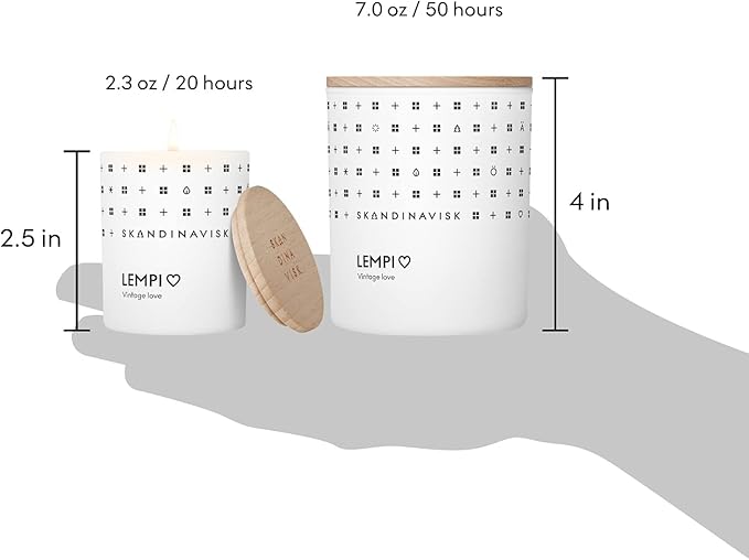 Skandinavisk LEMPI 'Love' Scented Candle. Fragrance Notes: Peony and Rose, Strawberries and Mosses. 7.0 oz.