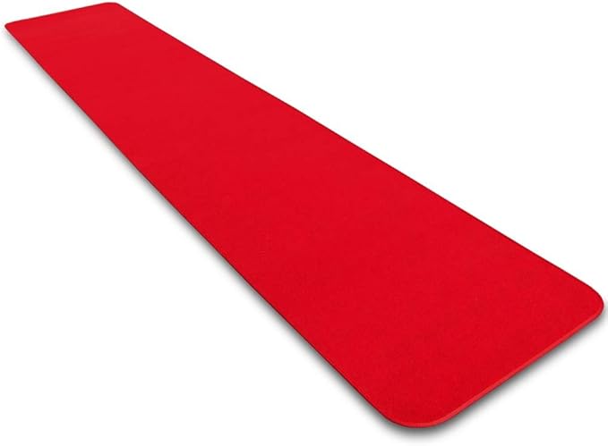 House, Home and More Red Carpet Aisle Runner - 3 Ft x 40 Ft - Real Carpet, Bound Edges, Low Pile Height, Stain Resistant, Event Runway Rug for Wedding, Hollywood Movie Award Ceremony Party Decoration