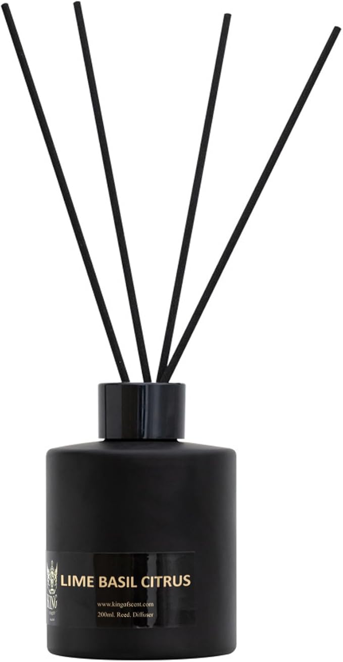Reed Diffuser & Oil Diffuser Sticks, Aromatherapy, Home & Kitchen Décor,Fragrance and Gifts - Pack of 3 (Lime Basil Citrus)