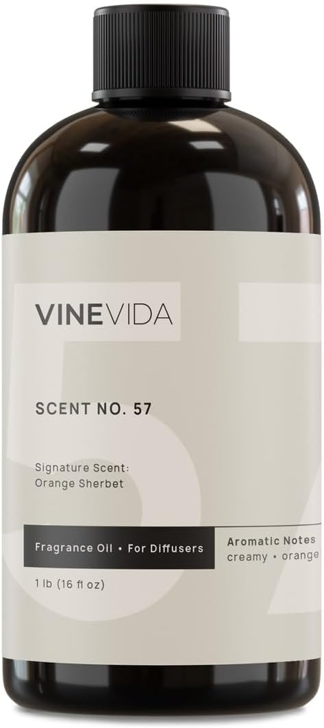 VINEVIDA [16 Fl Oz] Orange Sherbet Fragrance Oil for Cold Air Diffusers, Essential Oils for Diffuser Oil Refill & Air Freshener Room Spray