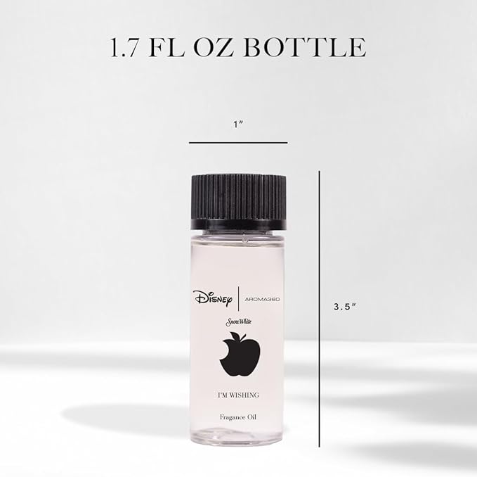 Aroma360 | Disney | I’m Wishing Fragrance Oil Blend | Princess Snow White | Luxury Essential Oil Diffuser | Aromatherapy Scent Diffuser Oil | Orange, Aldehydes & Jasmine 1.7 fl oz, 50mL