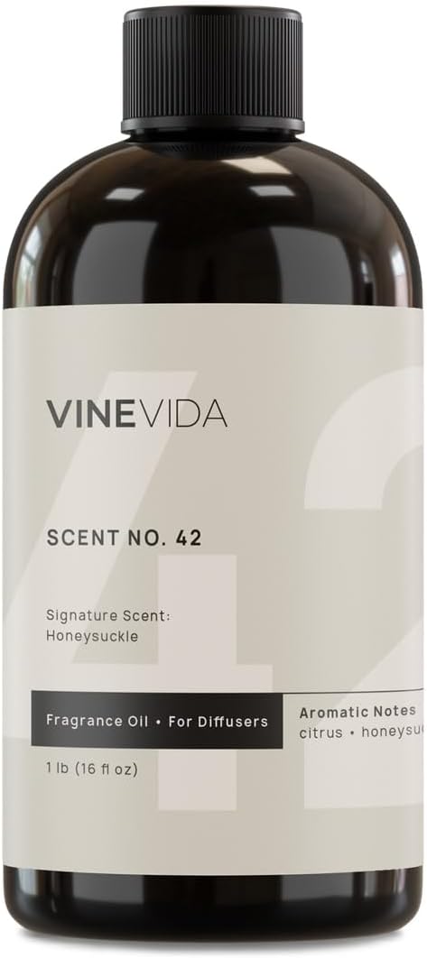 VINEVIDA [16 Fl Oz] Honeysuckle Fragrance Oil for Cold Air Diffusers, Essential Oils for Diffuser Oil Refill & Air Freshener Room Spray