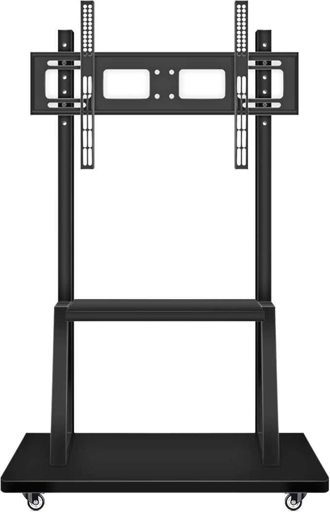 Mobile TV Cart,JYXOIHUB, Rooling TV Stand with Wheels for 32 to 70 Inch LCD LED OLED Plasma Flat Panel Screens up to 100lbs AVA1500-60-1P (Black)