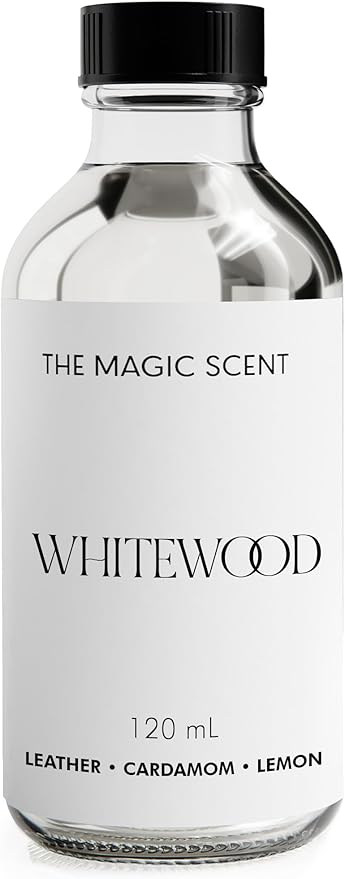 The Magic Scent Whitewood Diffuser Oil - Hotel & Home Luxury Scents Inspired by 1 Hotel Miami Beach, Compare to My Way Diffuser Oil Scents for Home, Designed for Use in All Diffusers - 4 fl oz, 120 mL