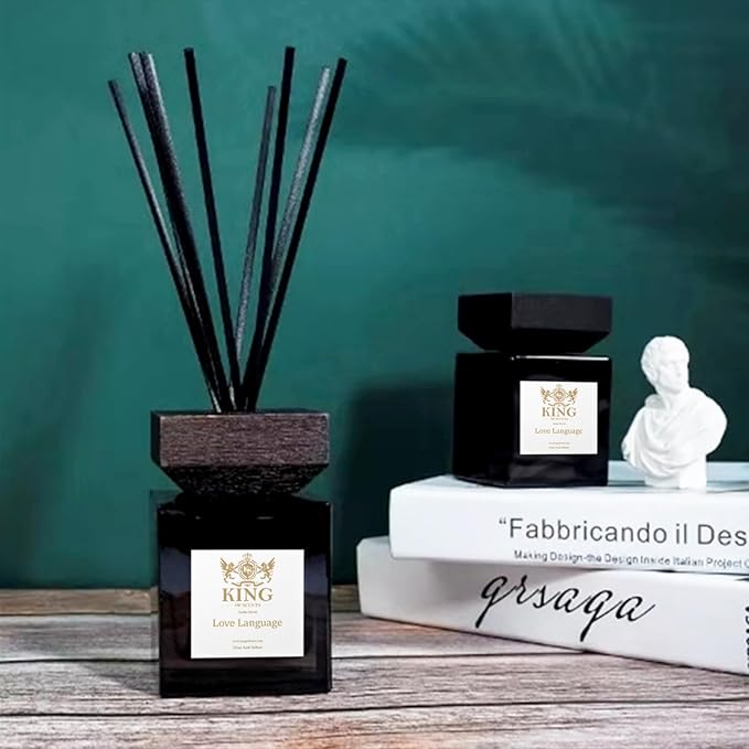 Reed Diffuser & Oil Diffuser Sticks, Aromatherapy, Home & Kitchen Décor,Fragrance and Gifts - Pack of 3 (Love Language)