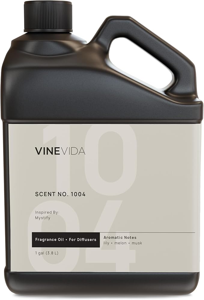VINEVIDA [128 Fl Oz] Scent NO. 1004 Inspired by Mystify Fragrance Oil for Cold Air Diffusers, Aromatic Notes of Lily Melon Musk Essential Oils for Diffuser Oil Refill & Air Freshener Room Spray