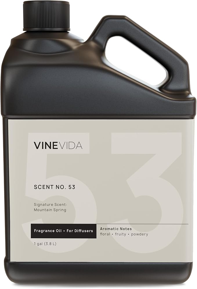 VINEVIDA [128 Fl Oz] Mountain Spring Fragrance Oil for Cold Air Diffusers, Essential Oils for Diffuser Oil Refill & Air Freshener Room Spray