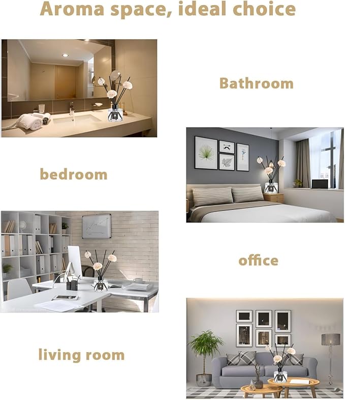 Reed Diffuser & Oil Diffuser Sticks, Aromatherapy, Home & Kitchen Décor,Fragrance and Gifts - Pack of 3 (Ritz Carlton)