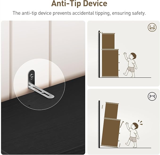 Farmhouse Tall Shoe Cabinet with Coat Rack, Narrow Hidden Shoe Storage Cabinet with 3 Flip Drawers, 2 in 1 Hall Tree with Hooks, Narrow Shoe Organizer for Entryway, Hallway, Black