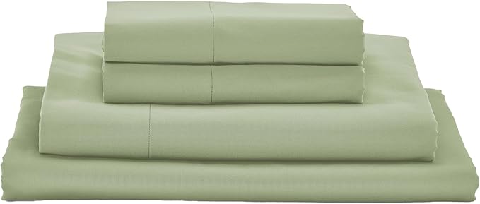 MyPillow Giza Dreams Bed Sheets, 100% Certified Giza Egyptian Cotton, Deep Pocket, Sateen Weave [RV Queen, Sage]