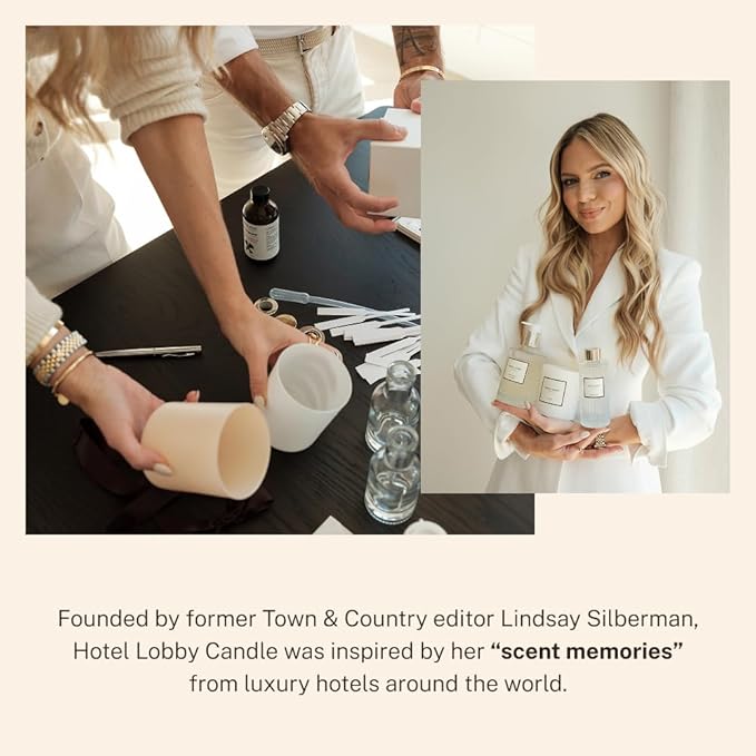 Hotel Lobby Signature Reed Diffuser – Long Lasting – Agarwood, Vetiver & Atlas Cedar – Refillable Glass Vessel – 9 Diffuser Reeds – Made in USA – 5.0 fl oz (150ml), 10 ¾” H