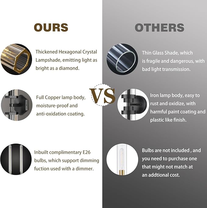 Black Crystal Wall Sconces Light for Bathroom Modern Bathroom Vanity Lights Fixture,28.5in Indoor Wall Sconce,Linear Crystal Sconces Wall Lighting for Bedroom,Hallway,Staircase,Living Room,Dining Room