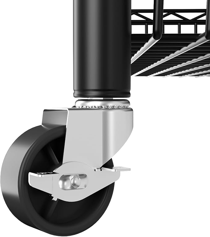 SINGAYE Shelf 6 Tier Wire Shelving Unit Adjustable Storage Shelves Big Basket Rack for Garage Kitchen Office Pantry Laundry Room Organizers13.5 D x 30" W x 65" H Black