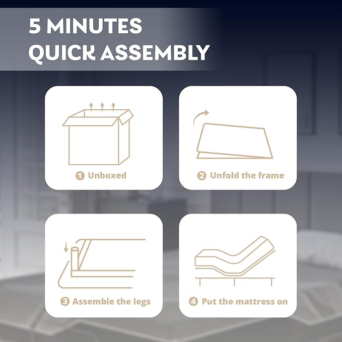 Split King Adjustable Bed Frame with 14 inch Gel Memory Foam Mattress, CertiPUR-US Certified Fiberglass Free, Zero Gravity & Wireless Remote, Head & Foot Incline, 80"×76"