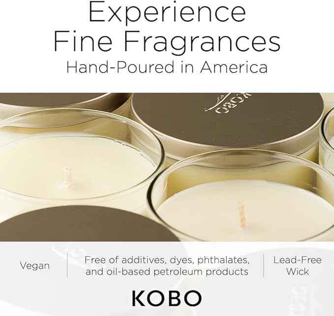 KOBO Sunshine Scented Candle for Home (11 oz) – 100% Pure Soy Candle – 80-Hour Long-Lasting, Clean Burn Time – All Natural, Vegan, Non-GMO