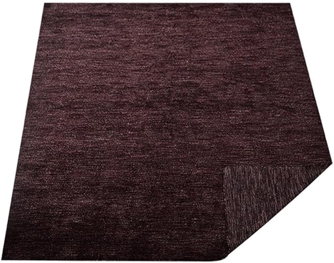 Hand Knotted Loom Wool ECO-Friendly Area Rugs - 2'6"x8', Runner, Light Blue Color, Solid Plain Design, High Pile Handmade Anti Skid Area Rugs for Living Room, Bed Room (L00111)