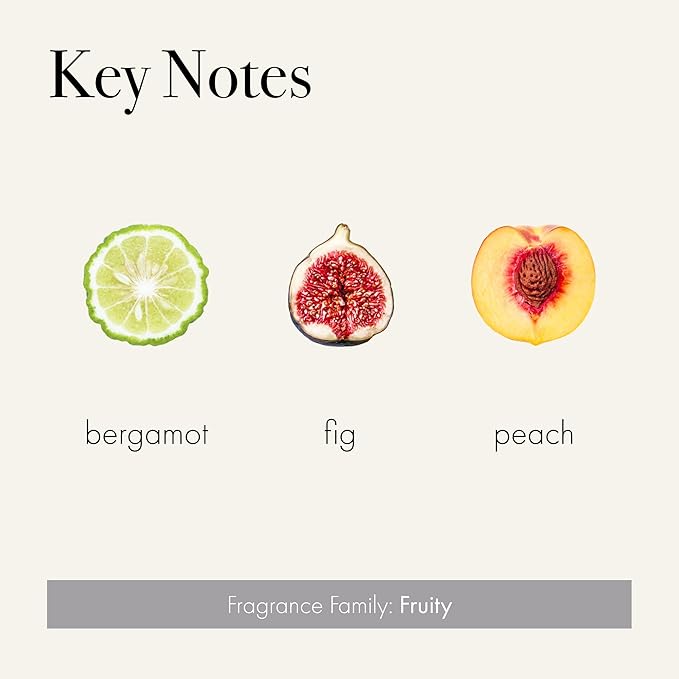 LAFCO New York Classic Candle, Paradiso Fig - 6.5 oz - 50-Hour Burn Time - Reusable, Hand Blown Glass Vessel - Made in The USA