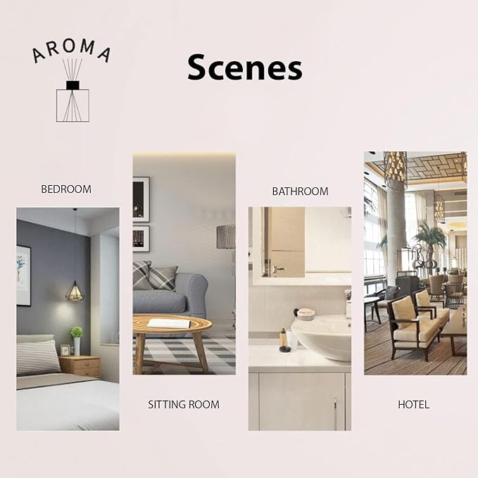 Reed Diffuser & Oil Diffuser Sticks, Aromatherapy, Home & Kitchen Décor,Fragrance and Gifts - Pack of 3 (Ritz Carlton)