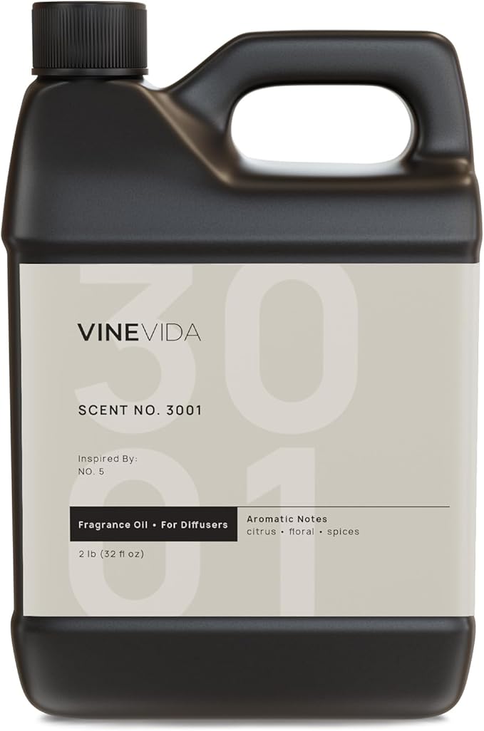 VINEVIDA [32 Fl Oz] Scent NO. 3001 Fragrance Oil for Cold Air Diffusers, Aromatic Notes of Citrus Floral Spices, Essential Oils for Diffuser Oil Refill & Air Freshener Room Spray