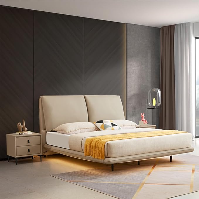 Modern Upholstered Bed Frame Sleek Design Comfort Padded Headboard Ideal for Modern Bedrooms Stylish and Sturdy (Twin XL)