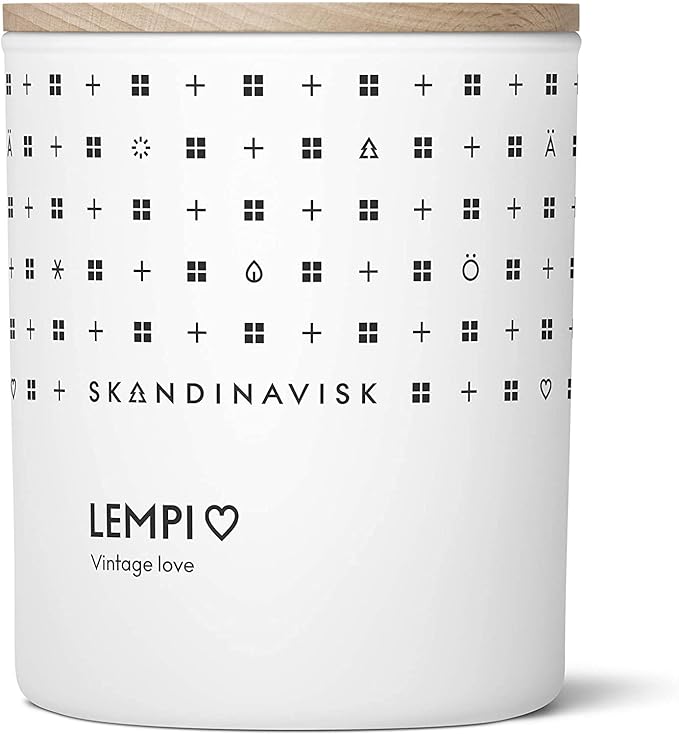 Skandinavisk LEMPI 'Love' Mini Scented Candle. Fragrance Notes: Peony and Rose, Strawberries and Mosses. 2.3 oz.