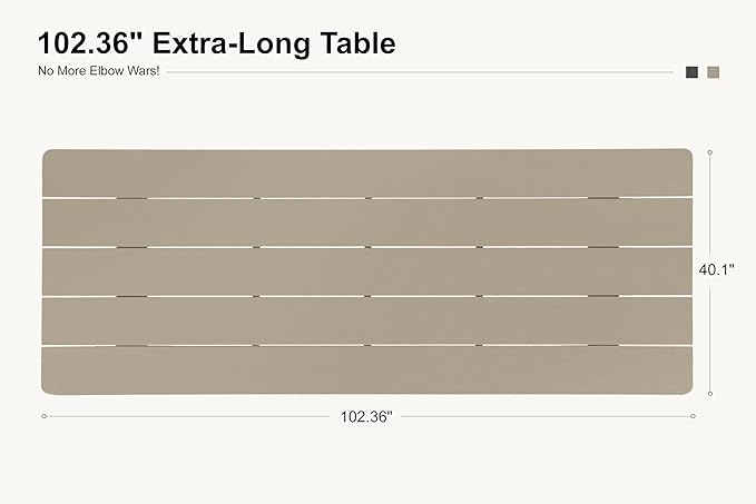 PURPLE LEAF 7 Pieces Patio Dining Furniture Set Modern Outdoor Furniture Set Aluminum Dining Table and Chairs with Olefin Cushions Pillows for Garden Backyard Kitchen Beige