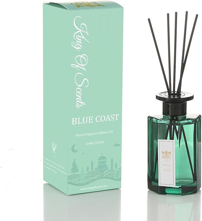 Reed Diffuser & Oil Diffuser Sticks, Aromatherapy, Home & Kitchen Décor,Fragrance and Gifts - Pack of 3 (Blue Coast)