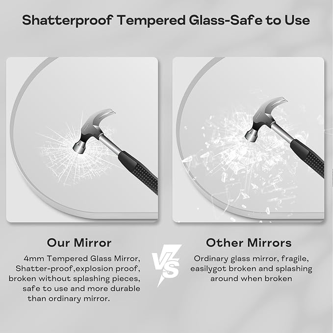 28" x 36" Silver Arched Mirror, Large Arch Bathroom Vanity Mirror, Modern Aluminum Alloy Metal Frame Arch Mirror for Living Room, Bedroom, Entryway, Tempered Glass, Shatter Proof, Anti-Rust