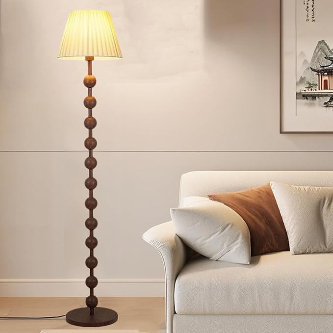 62" Tall Lamps,Led Floor Lamp for Living Room, 3 Color Dimming Metal Standing Lamps with Lampshade and Foot Switch,Suitable for Bedroom Office