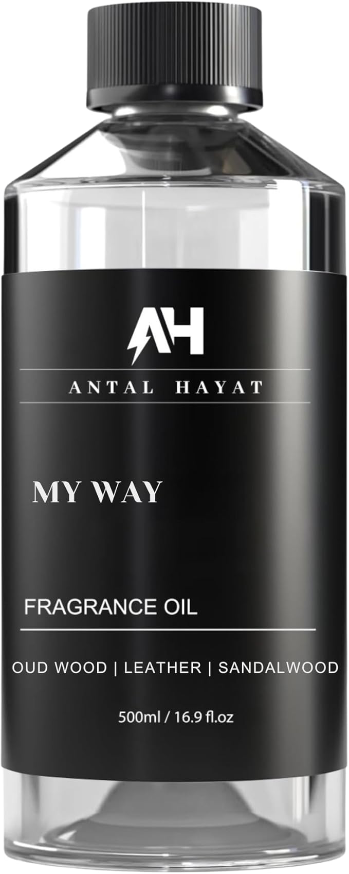 My Way 500mL Essential Oil Scent - Luxury Hotel Inspired Aromatherapy Scent Diffuser Oil - Lush Sandalwood, Warm Virginia Cedar, & Beautiful Iris - Inspired by One Hotel Miami Beach