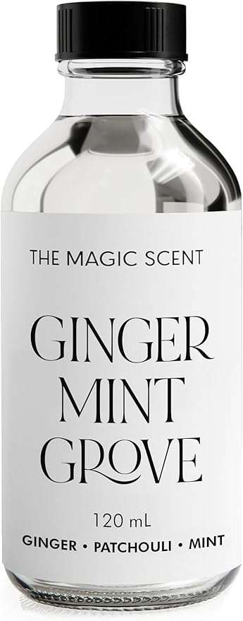The Magic Scent Ginger Mint Grove Diffuser Oil - Hotel & Home Luxury Scents - Diffuser Oil Scents for Home Designed for Use in All Diffusers - 4 fl oz, 120 mL
