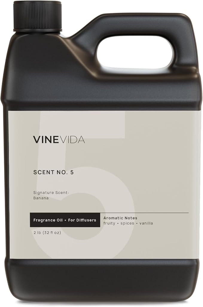 VINEVIDA [32 Fl Oz] Banana Fragrance Oil for Cold Air Diffusers, Essential Oils for Diffuser Oil Refill & Air Freshener Room Spray