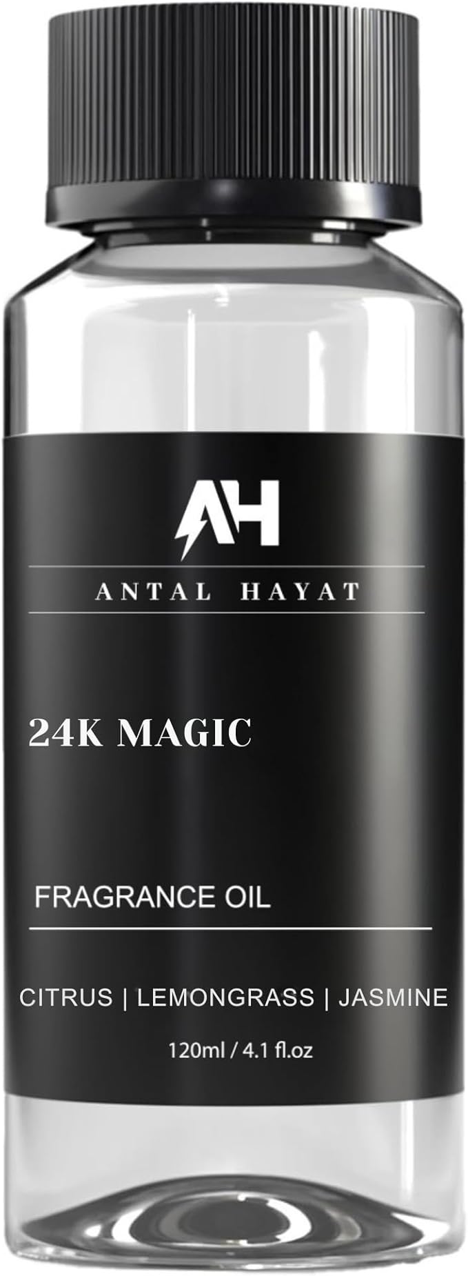 24K Magic Diffuser Oil 120mL – Hotel Scented Essential Oil for Diffuser – Inspired by W Hotels – Luxury Aromatherapy Oil Blend – Bergamot, Jasmine, Lemongrass, Musk