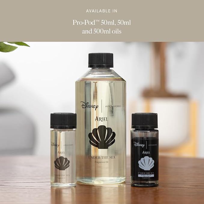 Aroma360 | Disney Under the Sea Fragrance Oil Blend | The Little Mermaid | Princess Ariel | Luxury Essential Oil Diffuser | Aromatherapy Scent Diffuser Oil | Bergamot, Ivy and Ocean 16.9 fl oz, 500 mL