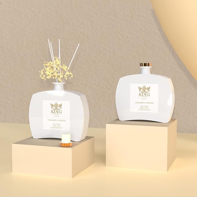 Reed Diffuser & Oil Diffuser Sticks, Aromatherapy, Home & Kitchen Décor,Fragrance and Gifts - Pack of 3 (Colorfull Hawaii)