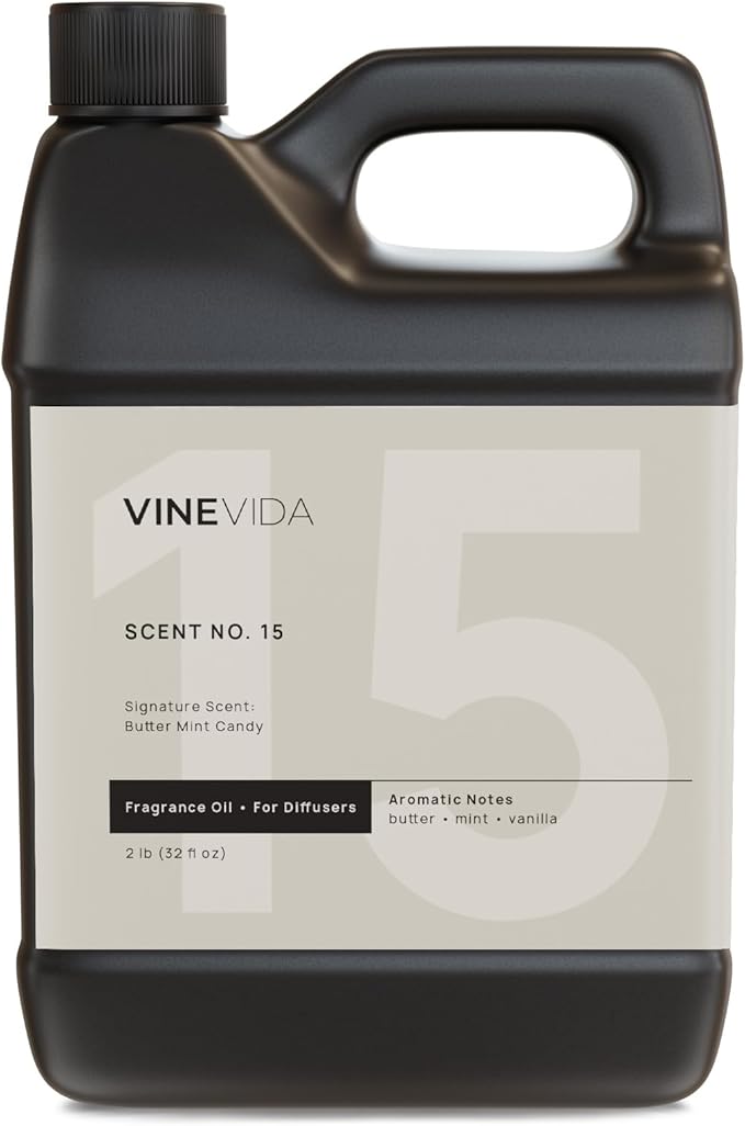 VINEVIDA [32 Fl Oz] Butter Mint Candy Fragrance Oil for Cold Air Diffusers, Essential Oils for Diffuser Oil Refill & Air Freshener Room Spray