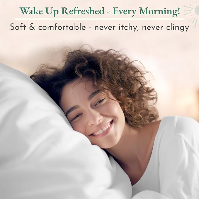 California Design Den Printed Striped Bed Sheets Full Size Set - Luxury 600 Thread Count, 100% Cotton Sateen, Hotel Quality Deep Pocket Full Sheet Set - Classic Blue Stripe Print